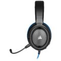 Corsair HS35 Casque Avec fil Arceau Jouer Noir, Bleu