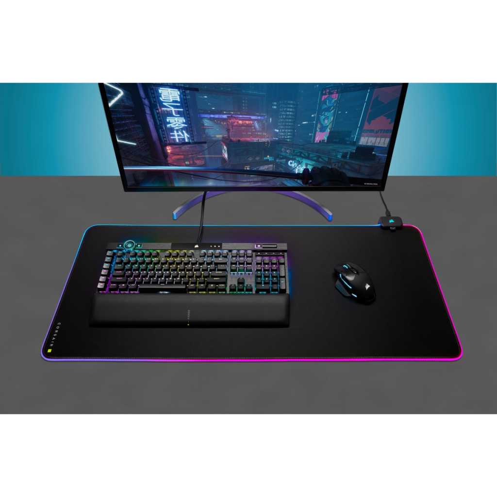 Corsair MM700 RGB Tapis de souris de jeu Noir Corsair MM700 RGB Tapis de souris de jeu Noir