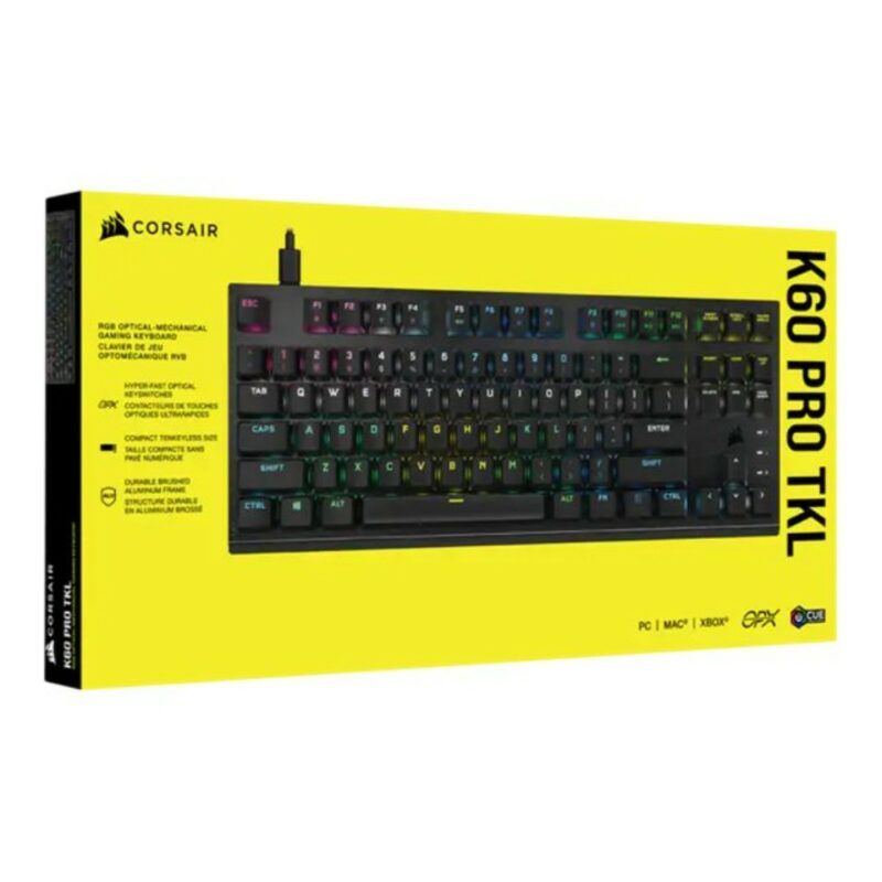 K60 PRO TKL RGB CLAVIER GAMING