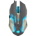 Souris gaming optique filaire Warrior 3200 DPI - Gris & Bleu