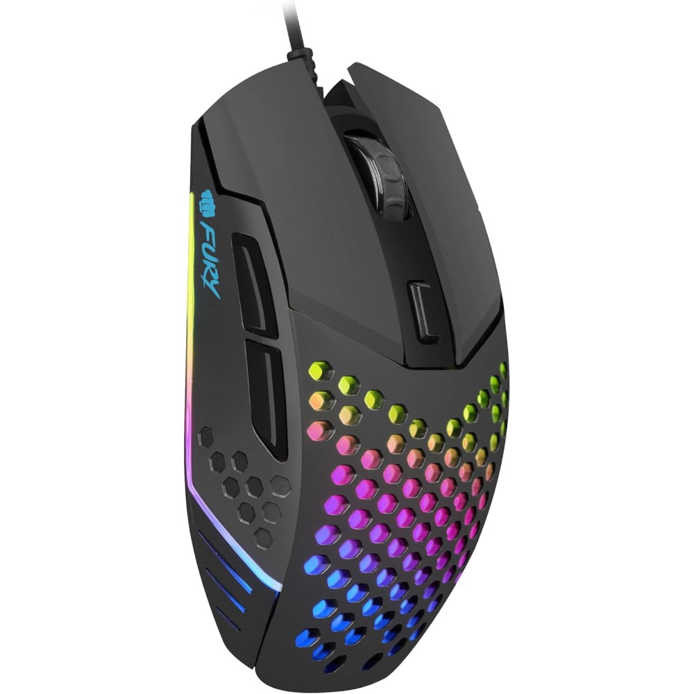 Souris gaming optique filaire Battler 6400 DPI - Noir RVB Souris gaming optique filaire Battler 6400 DPI - Noir RVB