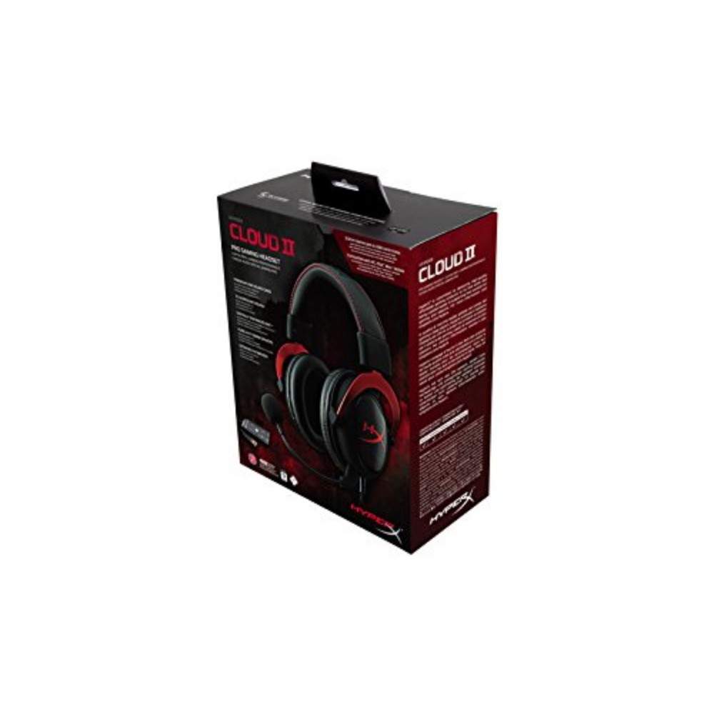 Casque gaming Cloud II filaire multi-plateformes - Noir & Rouge Casque gaming Cloud II filaire multi-plateformes - Noir & Rouge