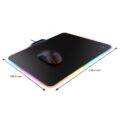 Tapis de souris gaming avec éclairage LED Ultra - Noir RVB