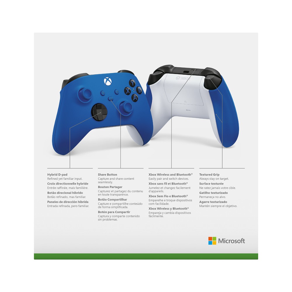 Manette de jeu Xbox sans fil v2 - Bleu éclatant Manette de jeu Xbox sans fil v2 - Bleu éclatant