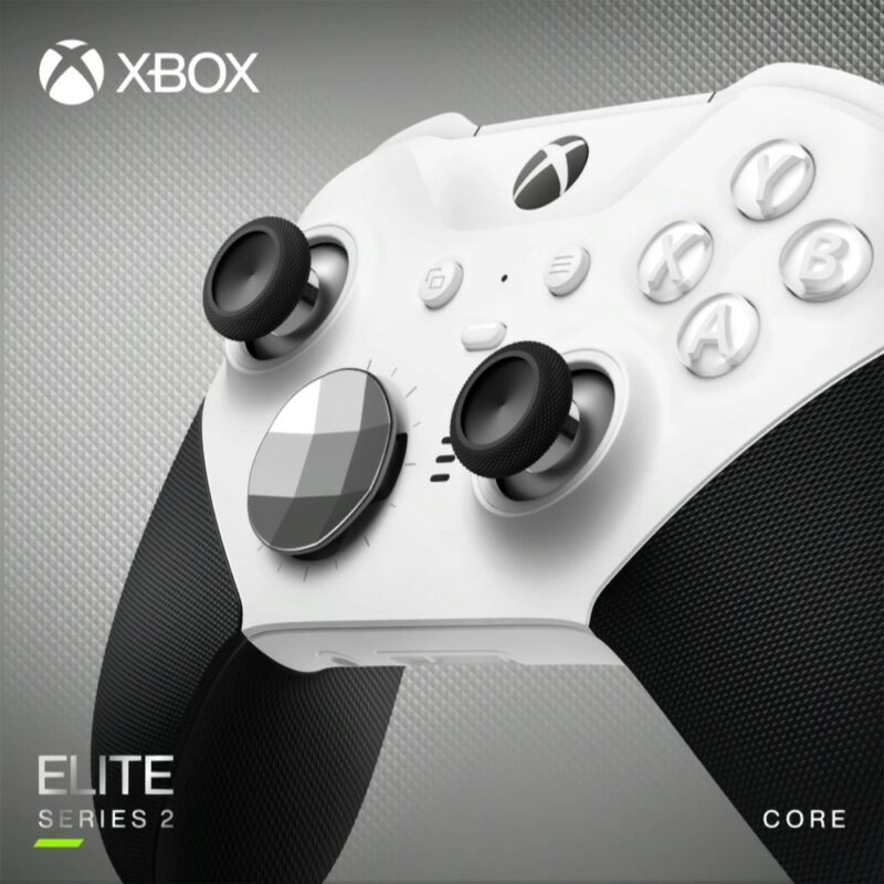 Manette de jeu Xbox sans fil Elite Series 2 Core - Noir & Blanc
