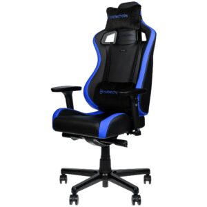 Siège gaming Epic Compact - Noir carbone & Bleu Siège gaming Epic Compact - Noir carbone & Bleu