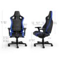 Siège gaming Epic Compact - Noir carbone & Bleu