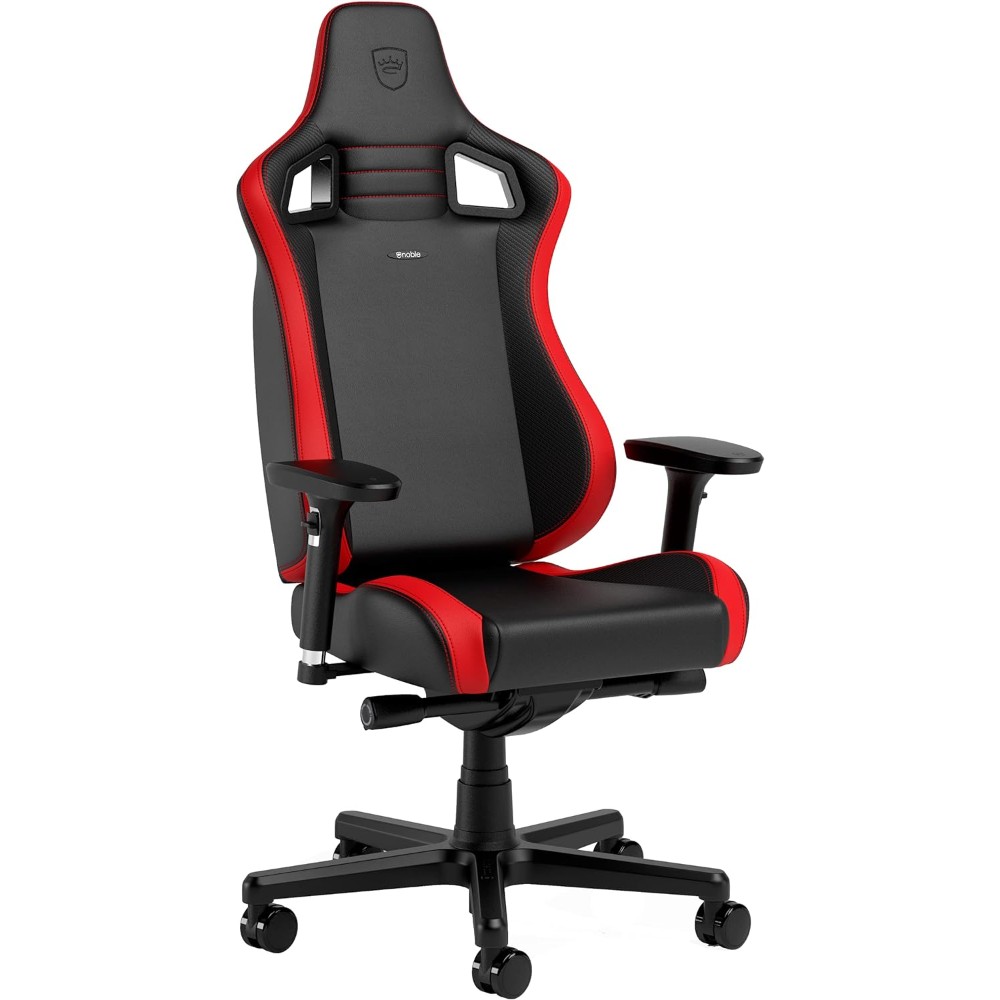 Siège gaming Epic Compact - Noir carbone & Rouge Siège gaming Epic Compact - Noir carbone & Rouge