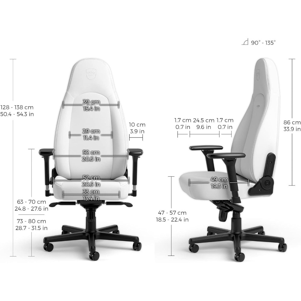 Siège gaming Icon - Blanc Siège gaming Icon - Blanc