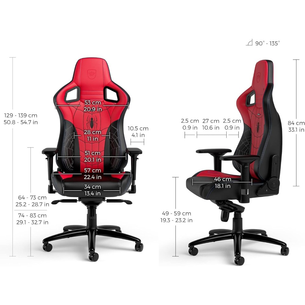 Siège gaming Epic édition Spiderman - Noir & Rouge Siège gaming Epic édition Spiderman - Noir & Rouge