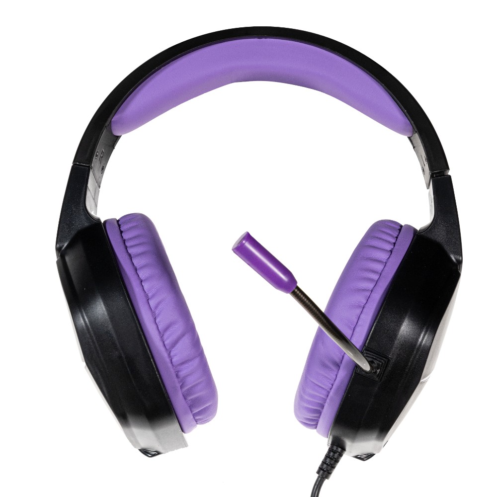 Casque-micro gaming CM-5 pour PC / PS4 / PS5 / Xbox / Nintendo Switch - Noir & Violet Casque-micro gaming CM-5 pour PC / PS4 / PS5 / Xbox / Nintendo Switch - Noir & Violet