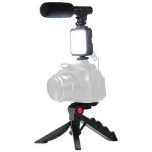Pack gaming Expert Streaming PS-50 : Trépied, LEDs, Lampe vidéo, Micro cardïoide, Déclench Pack gaming Expert Streaming PS-50 : Trépied, LEDs, Lampe vidéo, Micro cardïoide, Déclench