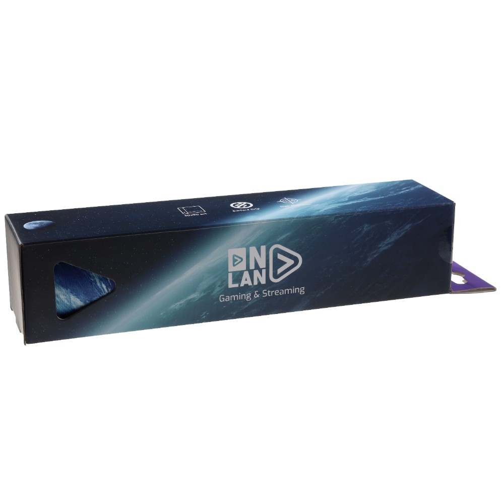 Tapis de souris gaming AS-210 Orbital - Taille XL - Noir & Bleu Tapis de souris gaming AS-210 Orbital - Taille XL - Noir & Bleu