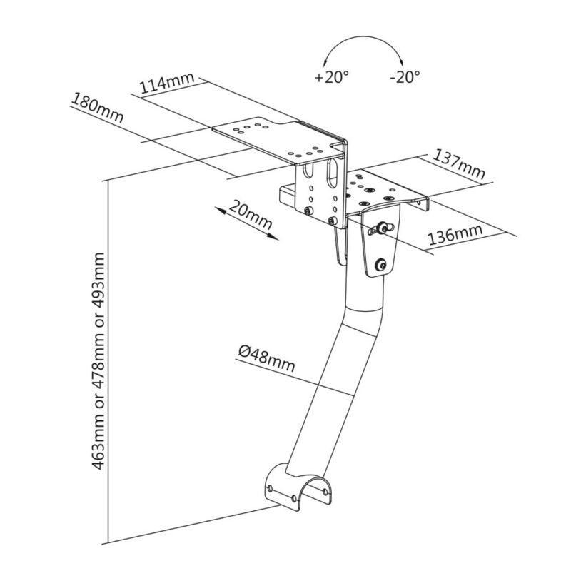 Système de fixation pour boîte à vitesse & frein à mains GTR S3/S8