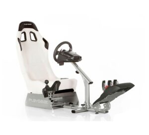Siège gaming SimRace rembourré universel Evolution - Blanc Siège gaming SimRace rembourré universel Evolution - Blanc