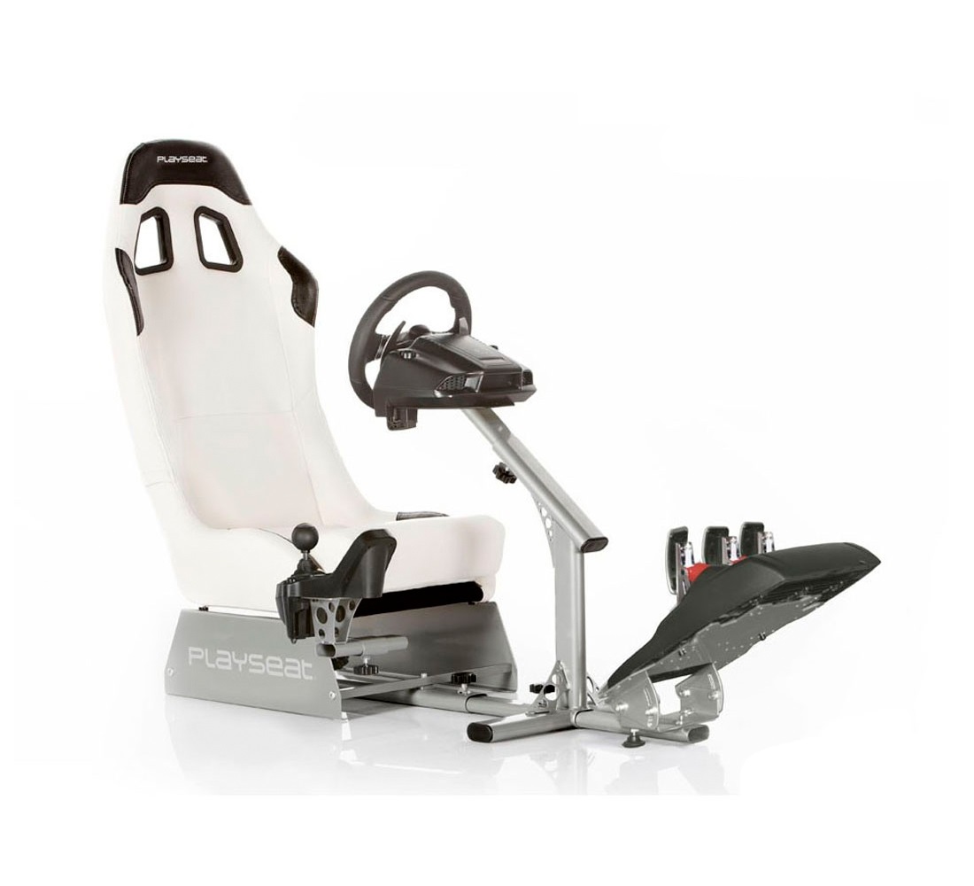 Siège gaming SimRace rembourré universel Evolution - Blanc Siège gaming SimRace rembourré universel Evolution - Blanc