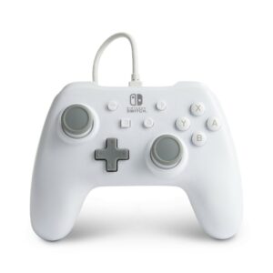Manette de jeu filaire pour Nintendo Switch - Blanc Mat Manette de jeu filaire pour Nintendo Switch - Blanc Mat