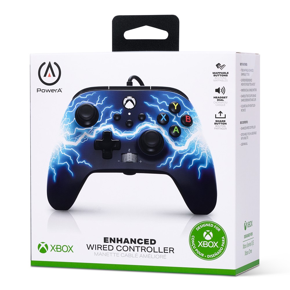 Manette de jeu filaire édition Arc Lighting pour Xbox Series S & X Manette de jeu filaire édition Arc Lighting pour Xbox Series S & X