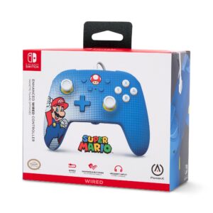 Manette de jeu filaire édition Mario Pop Art pour Nintendo Switch Manette de jeu filaire édition Mario Pop Art pour Nintendo Switch