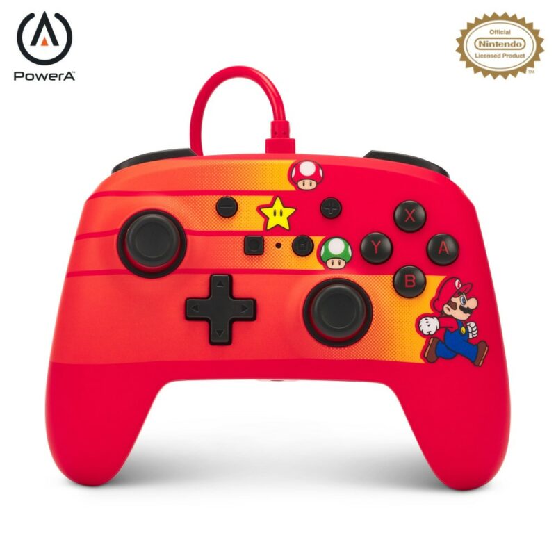 Manette de jeu filaire édition Speedster Mario pour Nintendo Switch