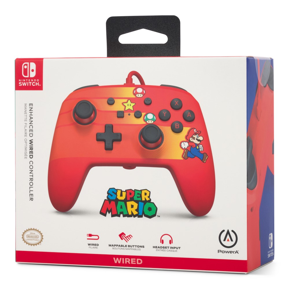 Manette de jeu filaire édition Speedster Mario pour Nintendo Switch Manette de jeu filaire édition Speedster Mario pour Nintendo Switch