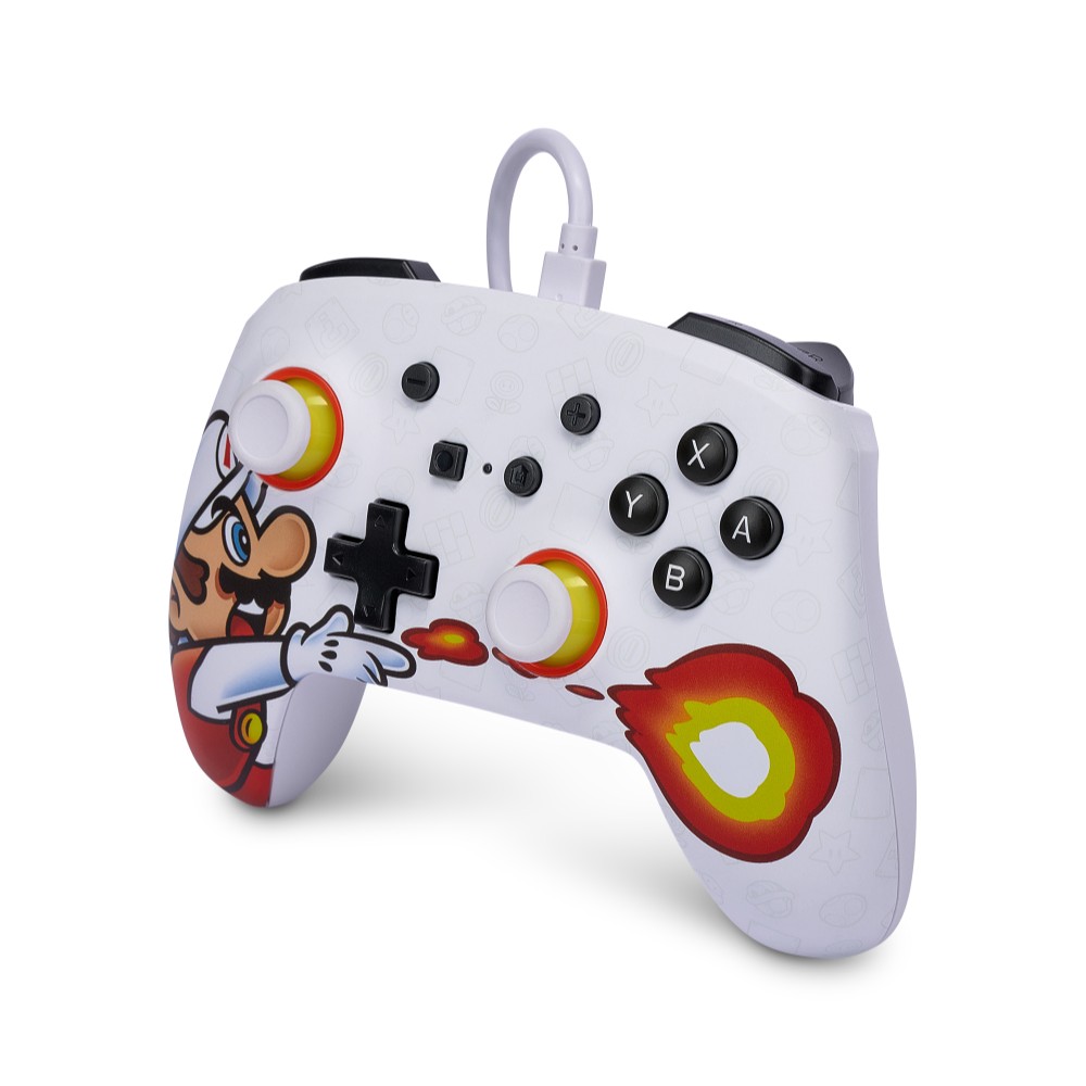 Manette de jeu filaire édition Mario Fireball pour Nintendo Switch Manette de jeu filaire édition Mario Fireball pour Nintendo Switch