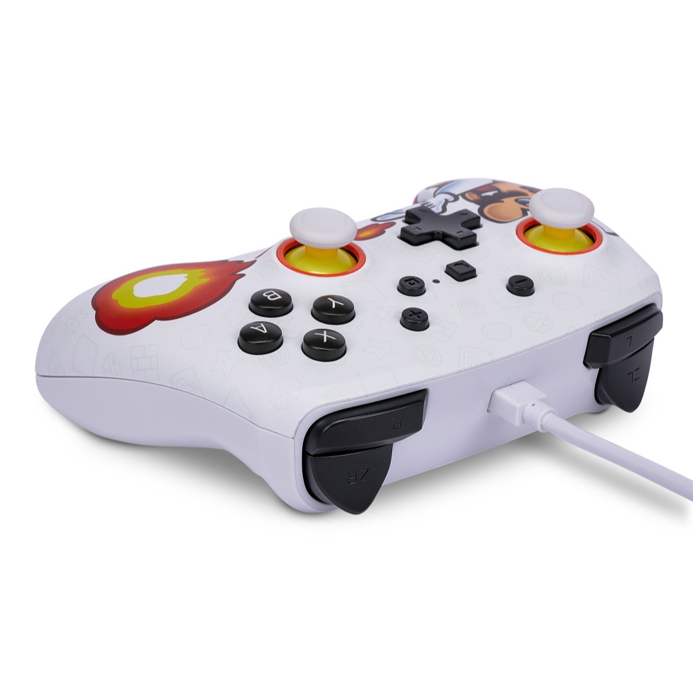Manette de jeu filaire édition Mario Fireball pour Nintendo Switch Manette de jeu filaire édition Mario Fireball pour Nintendo Switch