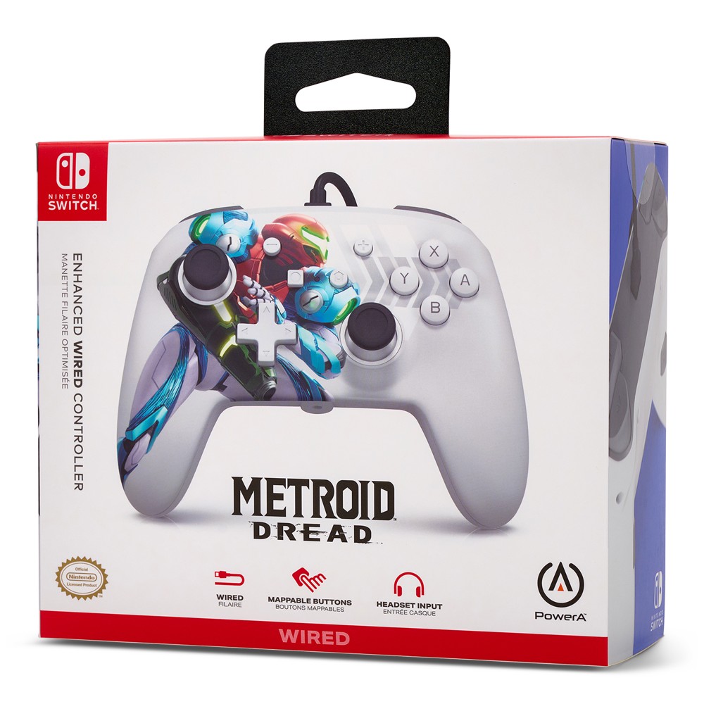 Manette  jeu filaire édition Metroid Dread pour Nintendo Switch Manette  jeu filaire édition Metroid Dread pour Nintendo Switch