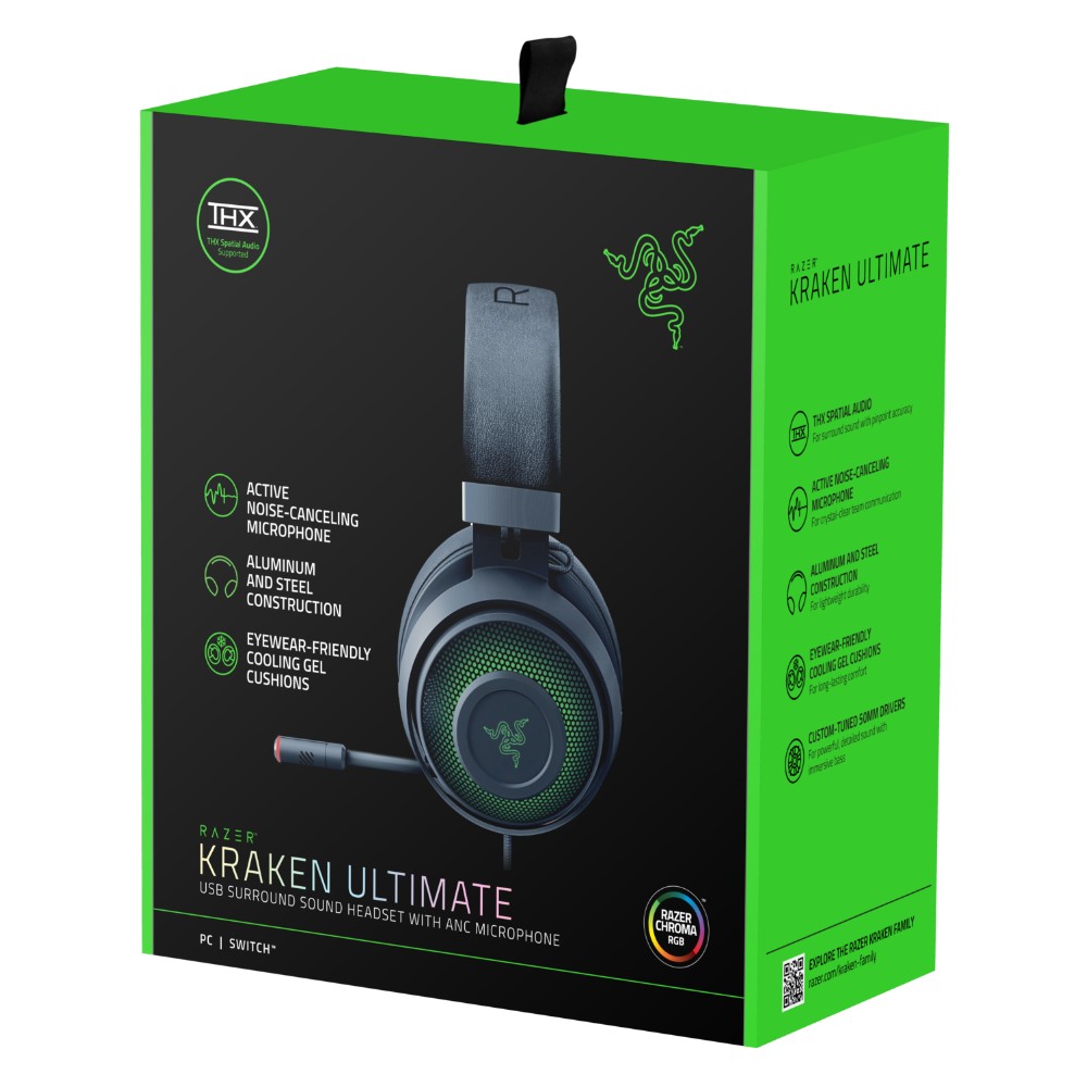 Razer Kraken Ultimate Casque Avec fil Arceau Jouer Noir Razer Kraken Ultimate Casque Avec fil Arceau Jouer Noir