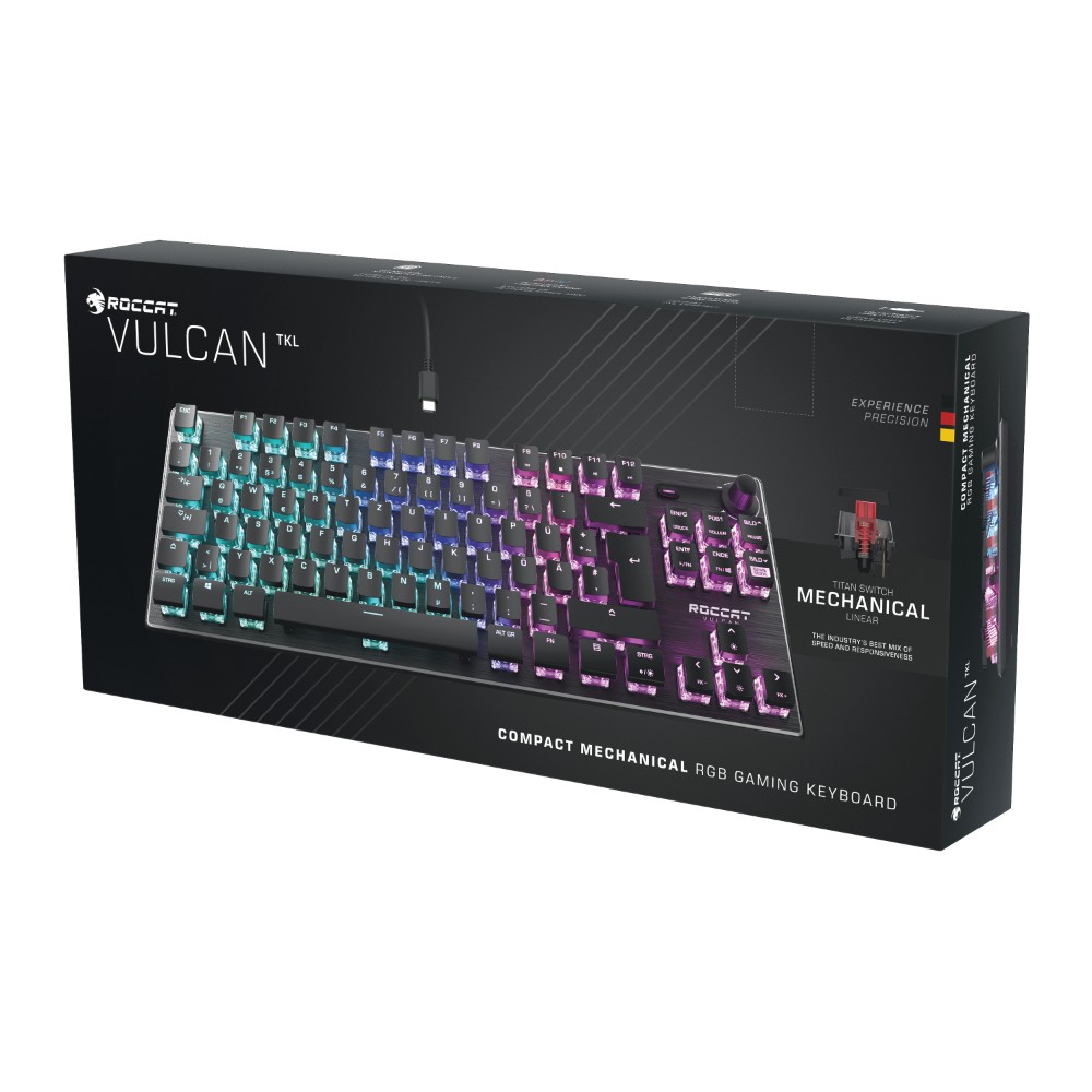 Clavier gaming français Vulcan TKL AIMO avec roulette de volume Clavier gaming français Vulcan TKL AIMO avec roulette de volume