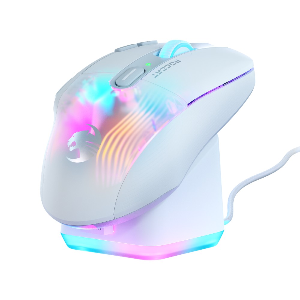Souris optique sans fil gaming Kone XP Air - Blanc RVB Souris optique sans fil gaming Kone XP Air - Blanc RVB