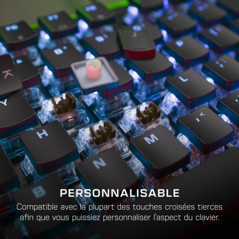 Clavier gaming filaire mécanique Azerty Vulcan II Tactile - Noir