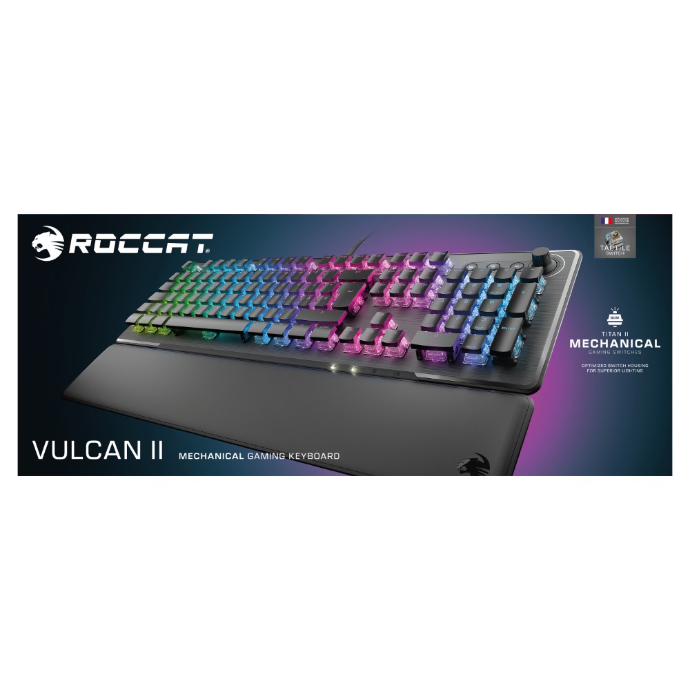 Clavier gaming filaire mécanique Azerty Vulcan II Tactile - Noir Clavier gaming filaire mécanique Azerty Vulcan II Tactile - Noir