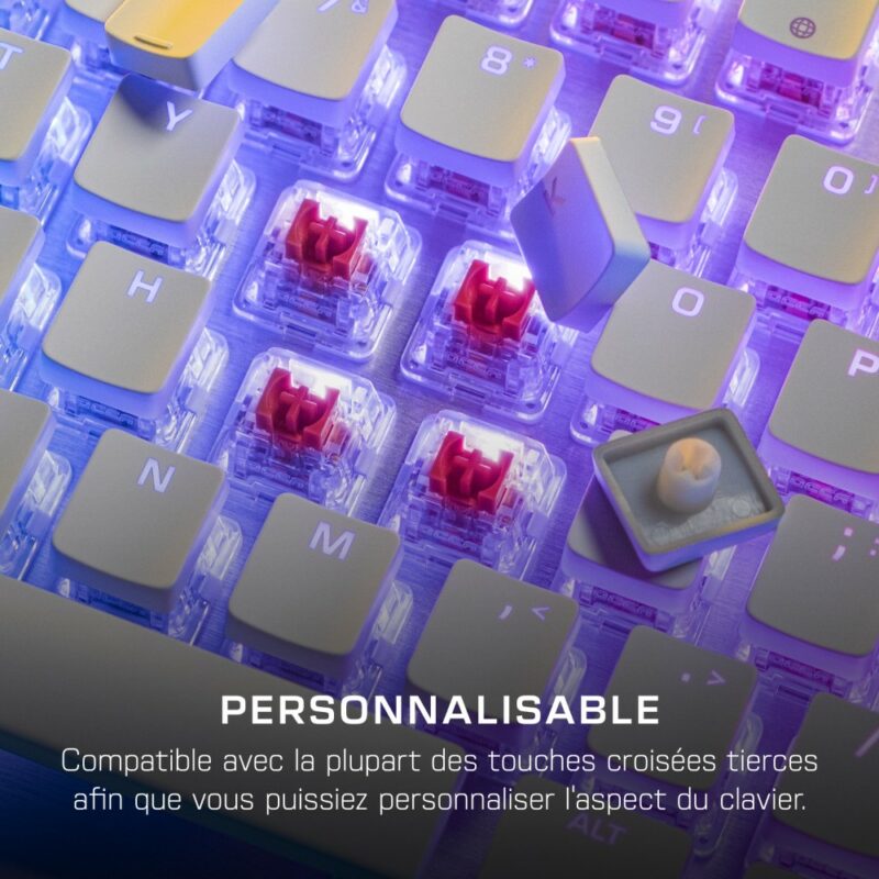 Clavier gaming filaire mécanique Vulcan II Linear - Blanc