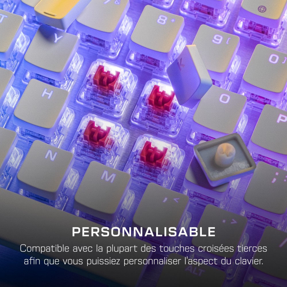 Clavier gaming filaire mécanique Vulcan II Linear - Blanc Clavier gaming filaire mécanique Vulcan II Linear - Blanc