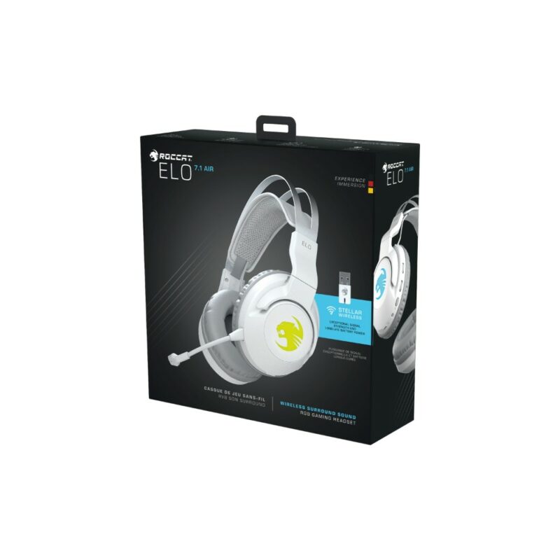 Casque-micro gaming Surround sans fil Elo 7.1 Air - Blanc