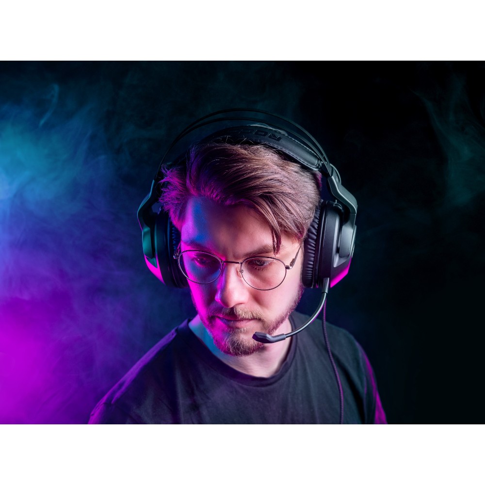 Casque-micro gaming filaire USB Elo 7.1 - Noir Casque-micro gaming filaire USB Elo 7.1 - Noir