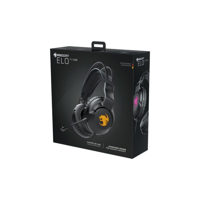 Casque-micro gaming filaire USB Elo 7.1 - Noir