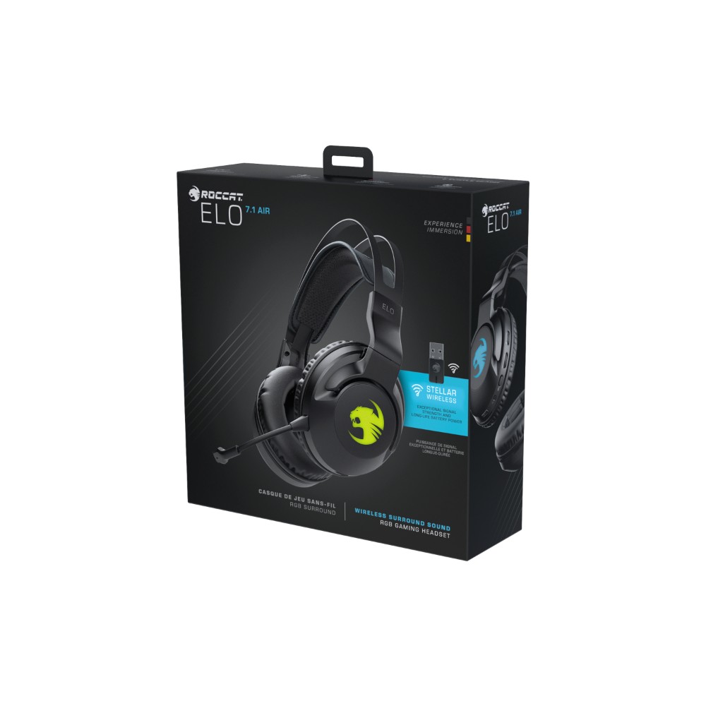 Casque gaming sans fil Elo 7.1 Air - Noir Casque gaming sans fil Elo 7.1 Air - Noir