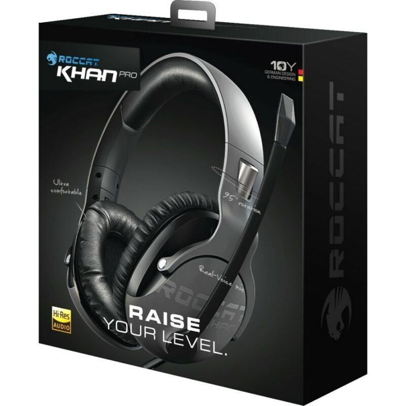 ROCCAT Khan Pro Casque Avec fil Arceau Jouer Gris