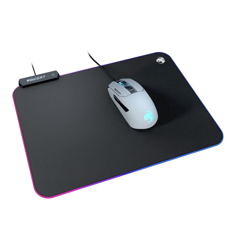 Tapis de souris gaming Sense AIMO - Noir RVB Tapis de souris gaming Sense AIMO - Noir RVB