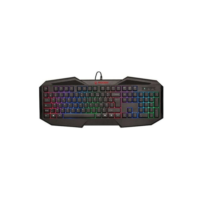 Pack gaming  5 en 1 (clavier + souris + tapis + casque + stand) RAIDEN Pro gamer