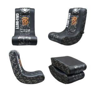 Siège gaming Pro Rock'n'Seat édition Call of Duty - Noir & Gris Siège gaming Pro Rock'n'Seat édition Call of Duty - Noir & Gris