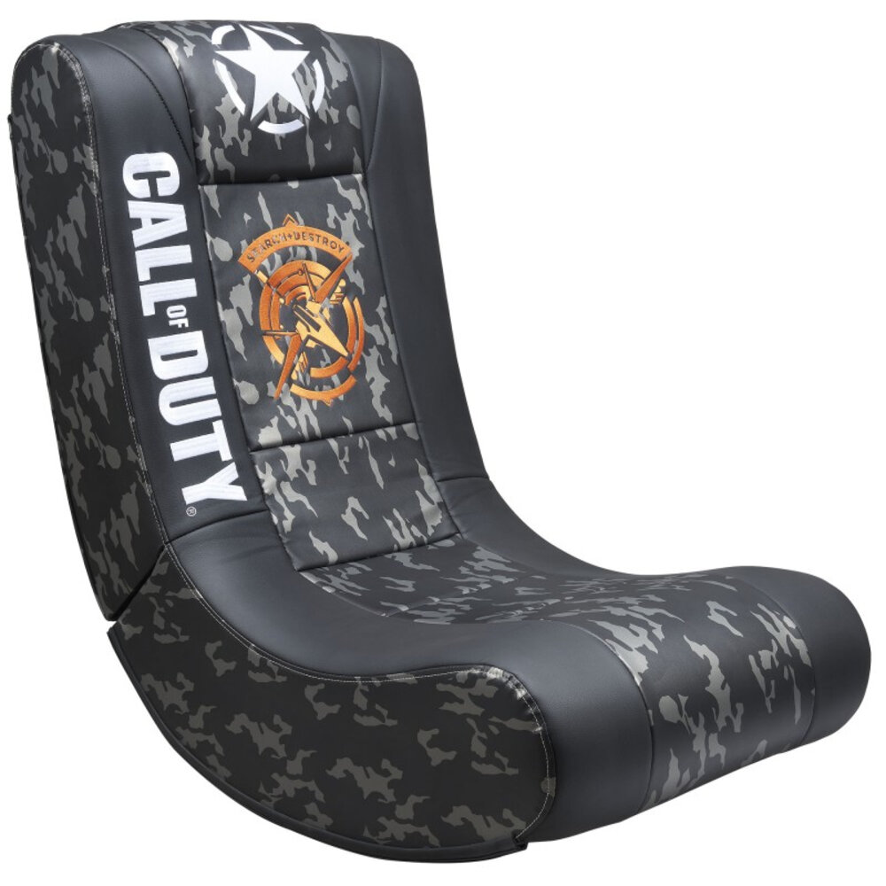 Siège gaming Pro Rock'n'Seat édition Call of Duty - Noir & Gris Siège gaming Pro Rock'n'Seat édition Call of Duty - Noir & Gris
