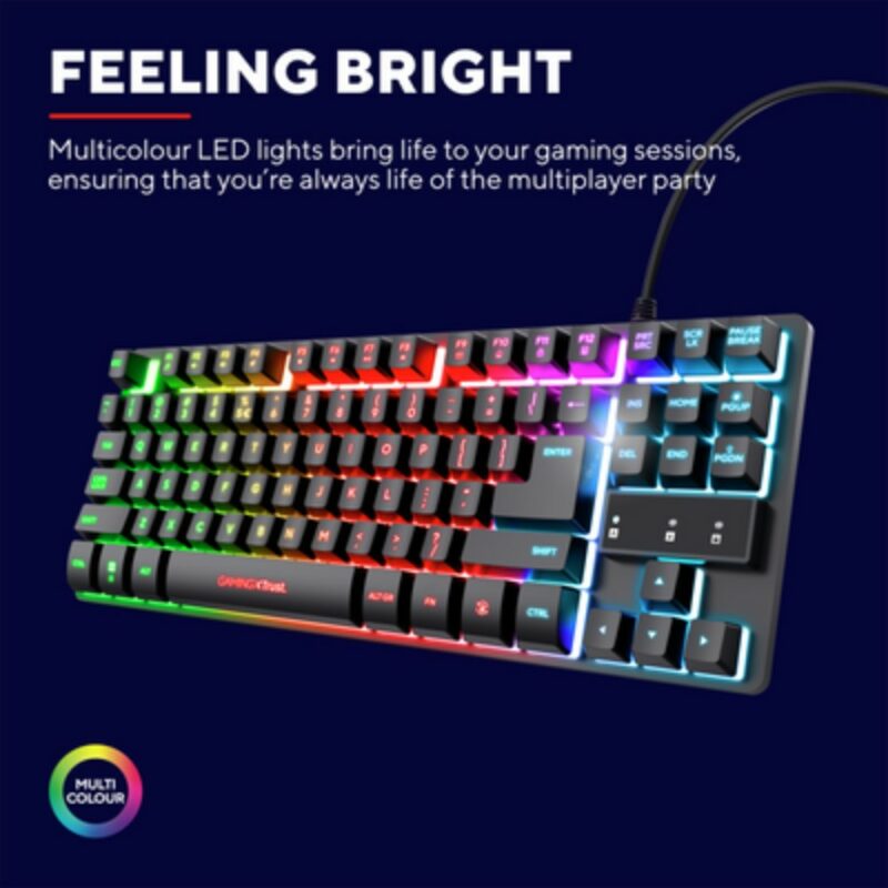 Clavier gaming avec rétroéclairage LED GXT 833 Thado - Noir