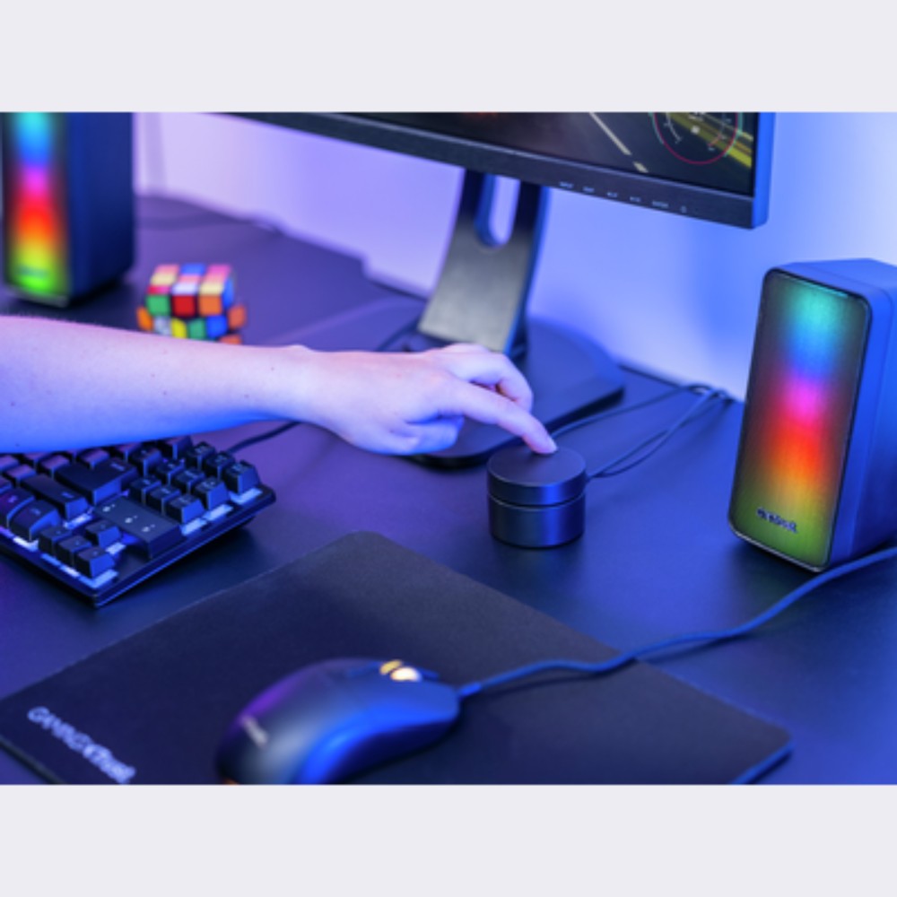 Enceintes filaires gaming GXT 611 Wezz pour PC - Noir Enceintes filaires gaming GXT 611 Wezz pour PC - Noir