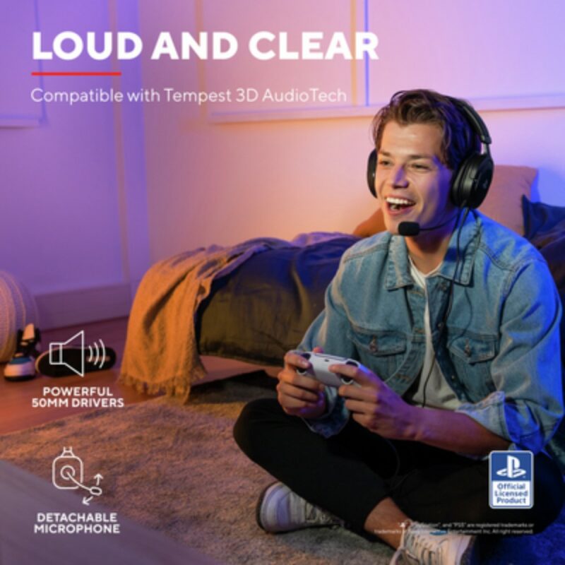 Casque gaming filaire GXT 498 Forta pour PS5 - Noir