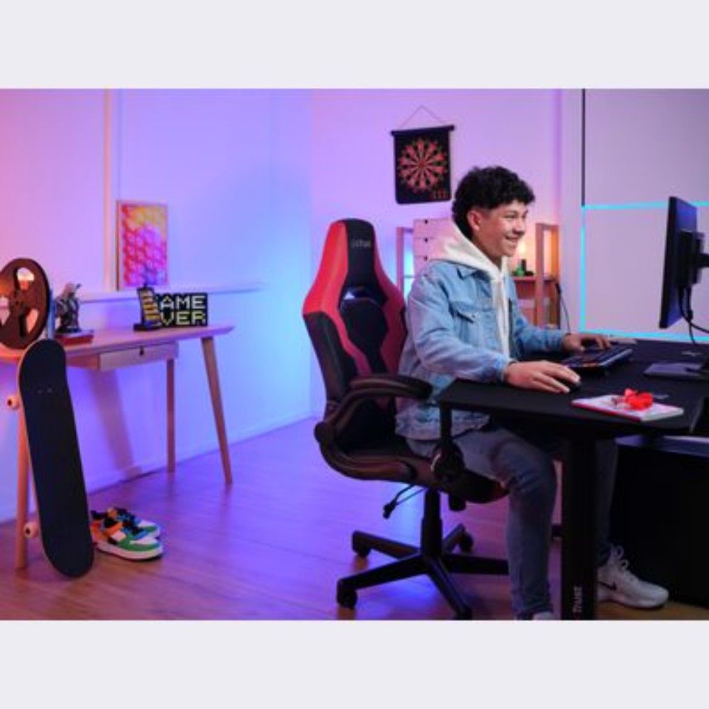 Siège gaming universel GXT 703R Riye - Noir & Rouge Siège gaming universel GXT 703R Riye - Noir & Rouge
