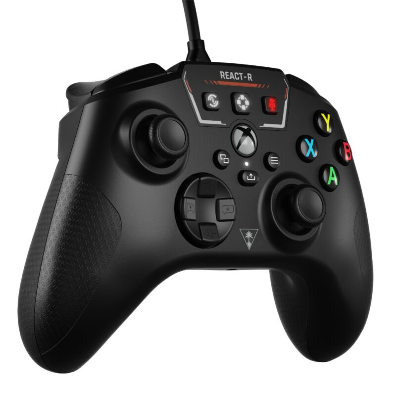 Manette de jeu React-R pour PC & Xbox Series S / X / One - Noir