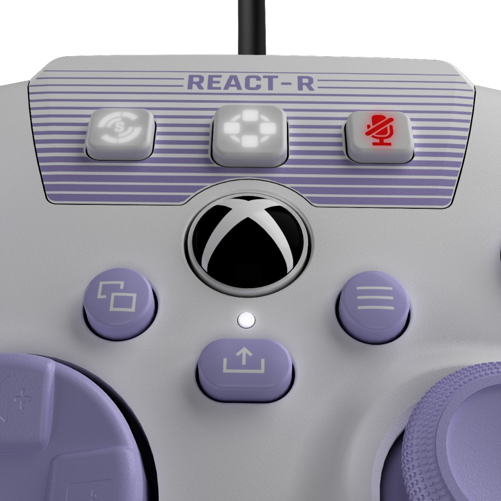 Manette de jeu filaire Recon-R pour PC & Xbox Series S / One - Blanc & Violet Manette de jeu filaire Recon-R pour PC & Xbox Series S / One - Blanc & Violet